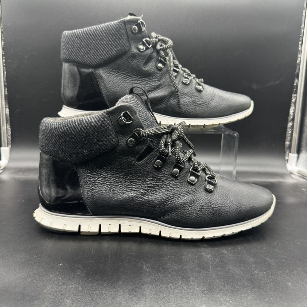 Cole Haan ZeroGrand Hiker Sneaker Boots womens 10.5B Waterproof Black W17873 EUC